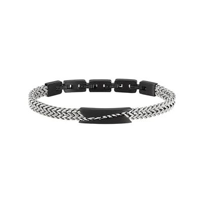 Breil Juwel Sammlung EDIT OUT, ARMBÄNDER aus HERREN in STAHL Farbe SILVER/GUN messen 22 TJ3434 Breil Juwel Sammlung EDIT OUT, ARMBÄNDER aus HERREN in STAHL Farbe SILVER/GUN messen 22 TJ3434