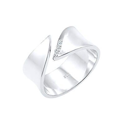 DIAMORE Elli DIAMONDS Ring Damen Wickelring Diamant (0.045 ct.) in 925 Sterling Silber DIAMORE Elli DIAMONDS Ring Damen Wickelring Diamant (0.045 ct.) in 925 Sterling Silber