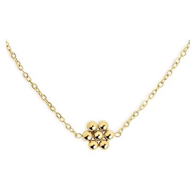 SINGULARU Tiny Daisy Halskette. Edelstahl mit 18 Kt Vergoldeter Beschichtung. Schmuck für Damen. SINGULARU Tiny Daisy Halskette. Edelstahl mit 18 Kt Vergoldeter Beschichtung. Schmuck für Damen.