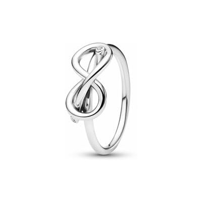 PANDORA Moments Unendlichkeitsknoten Ring aus Sterling Silber mit Zirkonia, Größe: 58, 193759C01-58 PANDORA Moments Unendlichkeitsknoten Ring aus Sterling Silber mit Zirkonia, Größe: 58, 193759C01-58