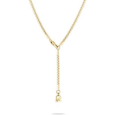 Echtzeit Halskette The Y-Sleek 56 cm, gold Edelstahl-Kette im modernen Y-Design & 14 Karat Vergoldung wasserfester & hautfreundlicher Schmuck Geschenk für Damen Echtzeit Halskette The Y-Sleek 56 cm, gold Edelstahl-Kette im modernen Y-Design & 14 Karat Vergoldung wasserfester & hautfreundlicher Schmuck Geschenk für Damen