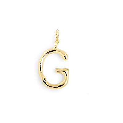 SINGULARU Letter XL Charm. Messing mit 18 Kt Vergoldeter Beschichtung. Schmuck für Damen. Buchstabe G. SINGULARU Letter XL Charm. Messing mit 18 Kt Vergoldeter Beschichtung. Schmuck für Damen. Buchstabe G.