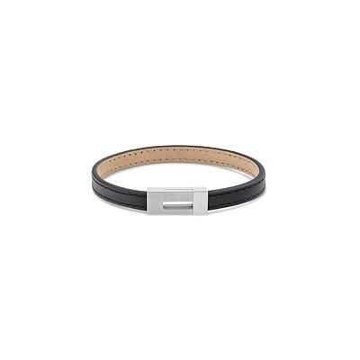 Calvin Armband für Herren Kollektion CK EXPOSED mit Schwarzem Leder und Verschluss aus Edelstahl 35100020 Calvin Armband für Herren Kollektion CK EXPOSED mit Schwarzem Leder und Verschluss aus Edelstahl 35100020