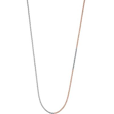 Engelsrufer Damen Erbskette Halskette aus Sterling Silber rhodiniert und rosévergoldet in roségold und silber Karabinerverschluss Länge: 60 cm Engelsrufer Damen Erbskette Halskette aus Sterling Silber rhodiniert und rosévergoldet in roségold und silber Karabinerverschluss Länge: 60 cm