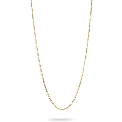 THOMAS SABO Charm-Kette Figaro-Design vergoldet Recyceltes 925 Silber, 18k Vergoldung THOMAS SABO Charm-Kette Figaro-Design vergoldet Recyceltes 925 Silber, 18k Vergoldung