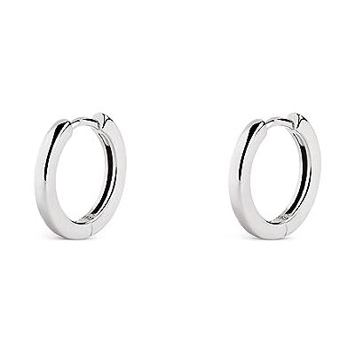 SINGULARU 10mm Creolen. Sterlingsilber mit Rhodium-Beschichtung. Schmuck für Damen. SINGULARU 10mm Creolen. Sterlingsilber mit Rhodium-Beschichtung. Schmuck für Damen.
