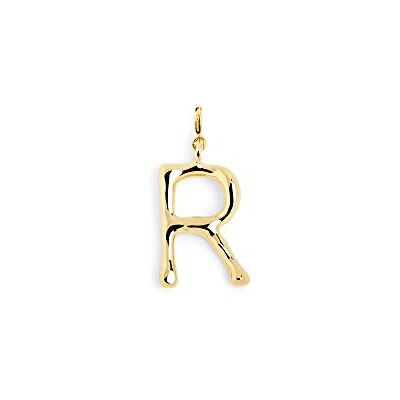 SINGULARU Letter XL Charm. Messing mit 18 Kt Vergoldeter Beschichtung. Schmuck für Damen. Buchstabe R. SINGULARU Letter XL Charm. Messing mit 18 Kt Vergoldeter Beschichtung. Schmuck für Damen. Buchstabe R.
