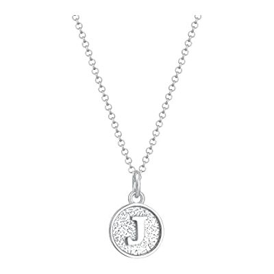 Elli Halskette Damen Buchstabe J Plättchen Initialien Basic aus 925 Sterling Silber Elli Halskette Damen Buchstabe J Plättchen Initialien Basic aus 925 Sterling Silber