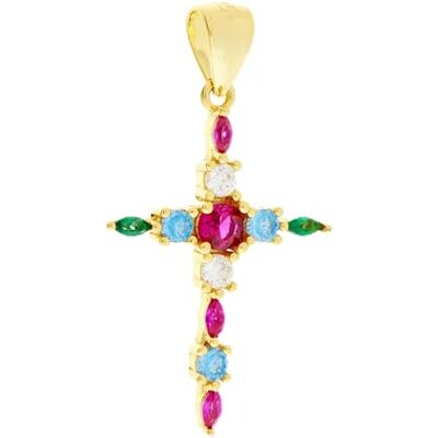 Brilio Silver Original Ornament Gold plattiert Kreuz Anhänger PT87YRBW sBS2574 Marke, Estándar, Nicht-Edelmetall, Kein Edelstein Brilio Silver Original Ornament Gold plattiert Kreuz Anhänger PT87YRBW sBS2574 Marke, Estándar, Nicht-Edelmetall, Kein Edelstein