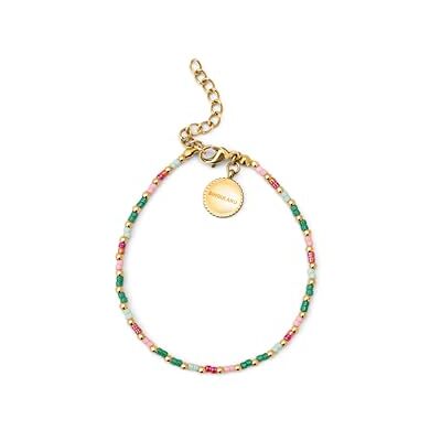 SINGULARU Armband Vidal Colors. Edelstahl mit 18 Karat Vergoldung und Miyuki-Perlen. Schmuck für Damen. SINGULARU Armband Vidal Colors. Edelstahl mit 18 Karat Vergoldung und Miyuki-Perlen. Schmuck für Damen.