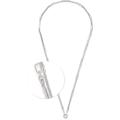 JEWELS BY LEONARDO Halskette Clip & Mix Grace • lange Glieder-Kette aus silberfarbenem Edelstahl • doppelreihige Kette • 80-81,3 cm Länge • Schmuck Geschenk für Frauen • 024932 JEWELS BY LEONARDO Halskette Clip & Mix Grace • lange Glieder-Kette aus silberfarbenem Edelstahl • doppelreihige Kette • 80-81,3 cm Länge • Schmuck Geschenk für Frauen • 024932