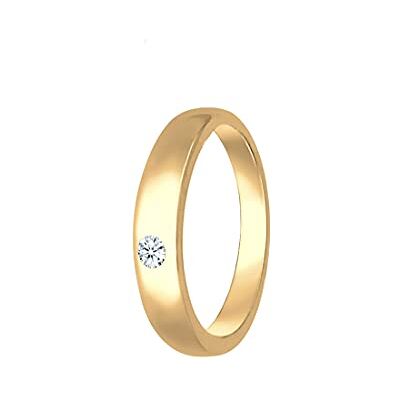 Elli DIAMONDS Anhänger Anhänger Kinder Taufring mit Diamant (0.005 ct.) in 585 Gelbgold Elli DIAMONDS Anhänger Anhänger Kinder Taufring mit Diamant (0.005 ct.) in 585 Gelbgold