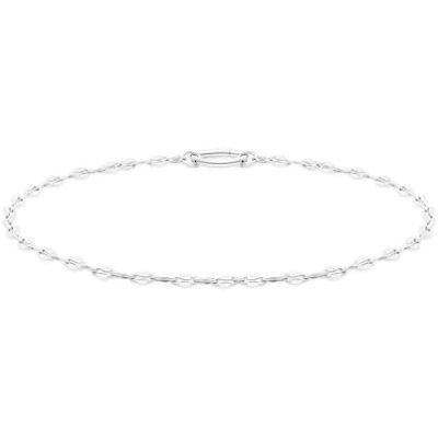 Tamaris Anklet Elegantes Fußkettchen aus poliertem Edelstahl Silber Lip Chain verstellbar bis 25 cm wasserfest & hautfreundlich Tamaris Anklet Elegantes Fußkettchen aus poliertem Edelstahl Silber Lip Chain verstellbar bis 25 cm wasserfest & hautfreundlich