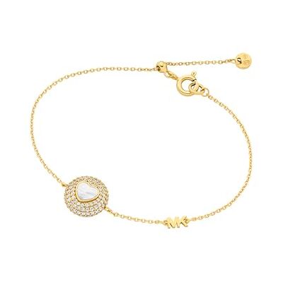Michael Kors MKC1847710 Damen Armband Sterling-Silber 925 Gold weiß Zirkonia 17,5 cm Michael Kors MKC1847710 Damen Armband Sterling-Silber 925 Gold weiß Zirkonia 17,5 cm