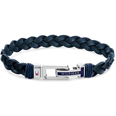 Tommy Hilfiger Jewelry Geflochtenes Lederarmband für Herren Erhältlich aus Blau oder Schwarz Tommy Hilfiger Jewelry Geflochtenes Lederarmband für Herren Erhältlich aus Blau oder Schwarz