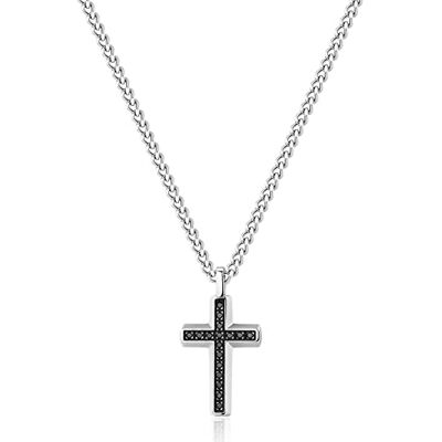 Brosway Halskette Mann aus Edelstahl mit Symbolen Kreuz, Halskette Mann Kollektion BACKLINER BBC01 Brosway Halskette Mann aus Edelstahl mit Symbolen Kreuz, Halskette Mann Kollektion BACKLINER BBC01