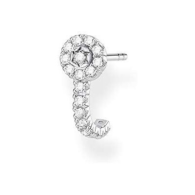 THOMAS SABO Einzel Ohrstecker weiße Steine silber 925 Sterlingsilber THOMAS SABO Einzel Ohrstecker weiße Steine silber 925 Sterlingsilber