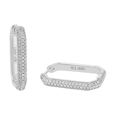 JOOP! Ohrringe aus 925 Sterling Silber für Damen, Ohrschmuck, Silber 925 rhodiniert, teilw. mit Schmuckstein, Kommt in Schmuck Geschenk Box JOOP! Ohrringe aus 925 Sterling Silber für Damen, Ohrschmuck, Silber 925 rhodiniert, teilw. mit Schmuckstein, Kommt in Schmuck Geschenk Box