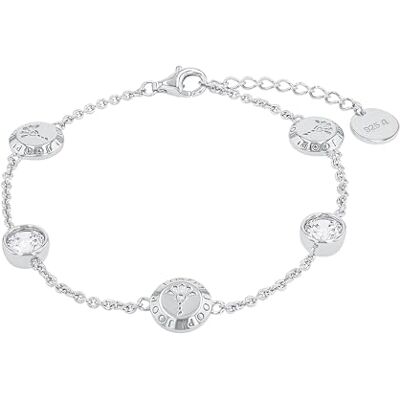 JOOP! Halskette aus 925 Sterling Silber für Damen, Halsschmuck, teilw. mit Schmuckstein, Silber 925 rhodiniert, Kommt in passender Schmuckbox JOOP! Halskette aus 925 Sterling Silber für Damen, Halsschmuck, teilw. mit Schmuckstein, Silber 925 rhodiniert, Kommt in passender Schmuckbox