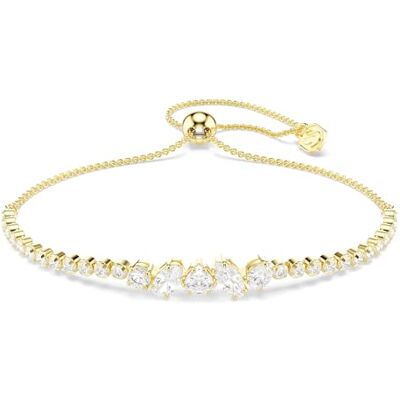 Swarovski Mesmera Armband, Mischschliff, Weiß, 18 Karat Vergoldet Swarovski Mesmera Armband, Mischschliff, Weiß, 18 Karat Vergoldet