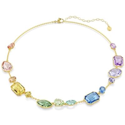 Swarovski Gema Halskette, Verschiedene Schliffe, Mehrfarbig, Goldlegierungsschicht Swarovski Gema Halskette, Verschiedene Schliffe, Mehrfarbig, Goldlegierungsschicht