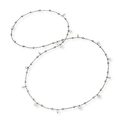 Engelsrufer Little Joy Halskette Damen 80 cm 925 Sterling Silber Charm Kette – Lange Silberkette mit Perlen, Rhodiniert, Nickelfrei, Layering Schmuck Engelsrufer Little Joy Halskette Damen 80 cm 925 Sterling Silber Charm Kette – Lange Silberkette mit Perlen, Rhodiniert, Nickelfrei, Layering Schmuck