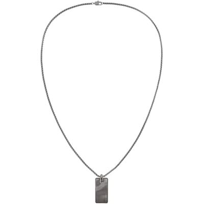 Calvin CKJ Halskette mit Anhänger für Herren Kollektion CK METALLIC WAVES Mit Metallischem Stahl Ionenplattierung (IP) 35100032 Calvin CKJ Halskette mit Anhänger für Herren Kollektion CK METALLIC WAVES Mit Metallischem Stahl Ionenplattierung (IP) 35100032