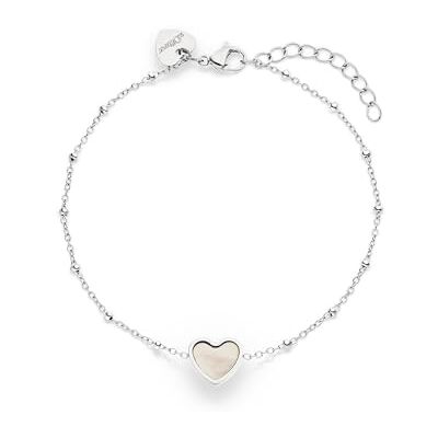 S. Oliver Bracelet Elegantes Armband aus poliertem Edelstahl silber Gliederkette verstellbar bis 21 cm wasserfest & hautfreundlich S. Oliver Bracelet Elegantes Armband aus poliertem Edelstahl silber Gliederkette verstellbar bis 21 cm wasserfest & hautfreundlich