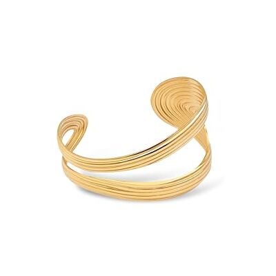 SINGULARU Organic Sea Armreif. Edelstahl mit 18 Kt Vergoldeter Beschichtung. Schmuck für Damen. SINGULARU Organic Sea Armreif. Edelstahl mit 18 Kt Vergoldeter Beschichtung. Schmuck für Damen.