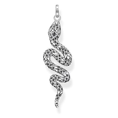 THOMAS SABO Anhänger geschwärzt Schlange 925 Sterlingsilber, Geschwärzt THOMAS SABO Anhänger geschwärzt Schlange 925 Sterlingsilber, Geschwärzt