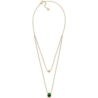 Skagen Women's Stainless Steel or Semi precious with lobster clasp Double chain necklace Skagen Women's Stainless Steel or Semi precious with lobster clasp Double chain necklace