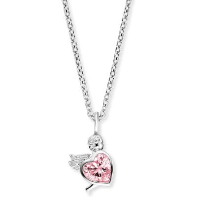 Engelsrufer Herzengel Mädchen Kinder Halskette aus Sterling Silber mit Anhänger in Silber Karabinerverschluss längenverstellbar nickelfrei Engelsrufer Herzengel Mädchen Kinder Halskette aus Sterling Silber mit Anhänger in Silber Karabinerverschluss längenverstellbar nickelfrei
