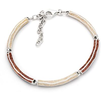 DUR Armband WELLENSPIEL Strandsand Bernstein Silber 925/- rhodiniert ca 16,5cm + 4cm Verlängerung (A1848) DUR Armband WELLENSPIEL Strandsand Bernstein Silber 925/- rhodiniert ca 16,5cm + 4cm Verlängerung (A1848)