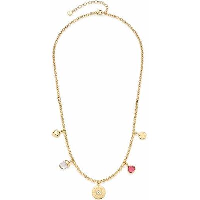 JEWELS BY LEONARDO Halskette Giselle • Anker-Kette aus goldfarbenem Edelstahl • 5 kleine Charm Anhänger mit unterschiedlichen Motiven • 45-50 cm Länge • Schmuck Geschenk für Frauen • 023214 JEWELS BY LEONARDO Halskette Giselle • Anker-Kette aus goldfarbenem Edelstahl • 5 kleine Charm Anhänger mit unterschiedlichen Motiven • 45-50 cm Länge • Schmuck Geschenk für Frauen • 023214