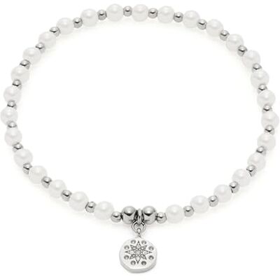 JEWELS BY LEONARDO Armband Ciao Pelena • Arm-Kette aus silberfarbenem Edelstahl • aufgereihte Imitationsperlen und Edelstahl-Kügelchen im Wechsel • 19,5 cm Länge • Geschenk Schmuck Damen • 021176 JEWELS BY LEONARDO Armband Ciao Pelena • Arm-Kette aus silberfarbenem Edelstahl • aufgereihte Imitationsperlen und Edelstahl-Kügelchen im Wechsel • 19,5 cm Länge • Geschenk Schmuck Damen • 021176