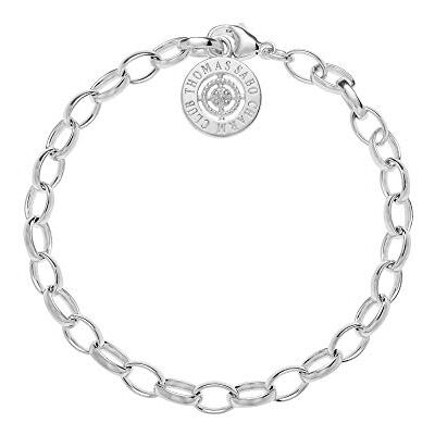 THOMAS SABO Damen Charm-Armband Diamant Charm Club 925 Sterling Silber DCX0001-725-14 THOMAS SABO Damen Charm-Armband Diamant Charm Club 925 Sterling Silber DCX0001-725-14