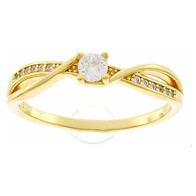 Brilio Silver Ring Charming Gold Plated Engagement Ring RI049Y Circuit: 58 mm sBS2327-58 Marke, Estándar, Nicht-Edelmetall, Kein Edelstein Brilio Silver Ring Charming Gold Plated Engagement Ring RI049Y Circuit: 58 mm sBS2327-58 Marke, Estándar, Nicht-Edelmetall, Kein Edelstein