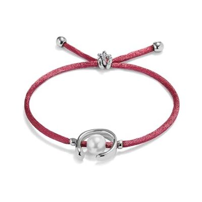 Uno de 50 Armband mit Muschelkernperle, versilbert mit Sterlingsilber., Mediano, Silber, Kein Edelstein Uno de 50 Armband mit Muschelkernperle, versilbert mit Sterlingsilber., Mediano, Silber, Kein Edelstein
