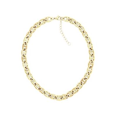 Tommy Hilfiger Jewelry Gliederhalskette für Damen Kollektion aus Edelstahl und Gelbgold-beschichtung 2781016 Tommy Hilfiger Jewelry Gliederhalskette für Damen Kollektion aus Edelstahl und Gelbgold-beschichtung 2781016