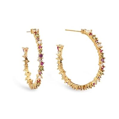 SINGULARU Estellar Colors L. Ring aus Messing mit 18 Karat vergoldetem Finish. Steckverschluss für Damen SINGULARU Estellar Colors L. Ring aus Messing mit 18 Karat vergoldetem Finish. Steckverschluss für Damen