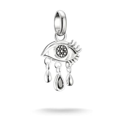 THOMAS SABO Connect Charm-Anhänger Wednesday Tränendes Auge Zirkonia 925 Sterling Silber CC1319-643-11 THOMAS SABO Connect Charm-Anhänger Wednesday Tränendes Auge Zirkonia 925 Sterling Silber CC1319-643-11