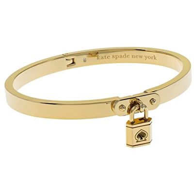 kate spade new york Lock and Spade Charm-Armreifen, Gold kate spade new york Lock and Spade Charm-Armreifen, Gold