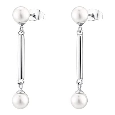Brosway Damen Ohrringe AFFINITY aus Edelstahl in der Farbe Silber, Länge: 3,5 cm, BFF168 Brosway Damen Ohrringe AFFINITY aus Edelstahl in der Farbe Silber, Länge: 3,5 cm, BFF168