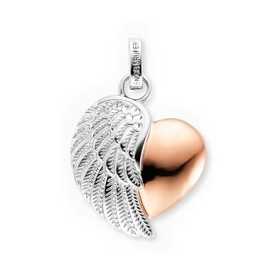 Engelsrufer Damen Herzflügel Anhänger für Halskette Bicolor aus Sterling Silber Ösenverschluss nickelfrei Engelsrufer Damen Herzflügel Anhänger für Halskette Bicolor aus Sterling Silber Ösenverschluss nickelfrei