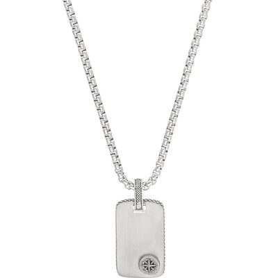 S. Oliver Kette mit Anhänger Edelstahl Herren Halsschmuck, 55+5 cm, Silber, Kompass, Kommt in Schmuck Geschenk Box, 2037997 S. Oliver Kette mit Anhänger Edelstahl Herren Halsschmuck, 55+5 cm, Silber, Kompass, Kommt in Schmuck Geschenk Box, 2037997