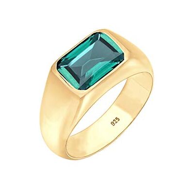 Elli PREMIUM Ring Siegelring mit Granat Edelstein Rot Trend aus 925 Sterling Silber Elli PREMIUM Ring Siegelring mit Granat Edelstein Rot Trend aus 925 Sterling Silber