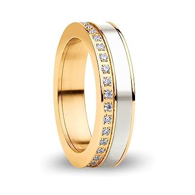 Bering Austauschbar Ringkombination für Damen in Gold & Weiß mit einzigartigem Twist- & Change System, Ebro Bering Austauschbar Ringkombination für Damen in Gold & Weiß mit einzigartigem Twist- & Change System, Ebro