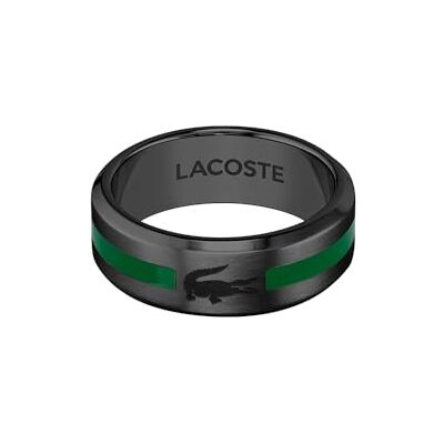 Lacoste Ring für Herren Kollektion BASELINE mit Schwarzer Ionenbeschichtung (IP) 2040084H Lacoste Ring für Herren Kollektion BASELINE mit Schwarzer Ionenbeschichtung (IP) 2040084H