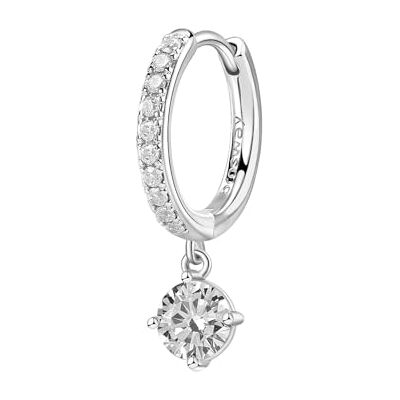 Brosway Damen Einzel Ohrring FANCY aus Edelstahl mit Zirkonia in der Farbe Silber, Länge: 2,5 cm, FIW90 Brosway Damen Einzel Ohrring FANCY aus Edelstahl mit Zirkonia in der Farbe Silber, Länge: 2,5 cm, FIW90