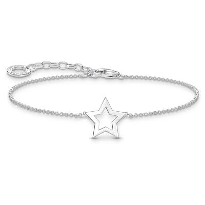 THOMAS SABO Armband mit Stern-Anhänger 925 Sterlingsilber A2162-001-21 THOMAS SABO Armband mit Stern-Anhänger 925 Sterlingsilber A2162-001-21